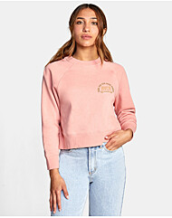 루카 여성 핑크 맨투맨 긴소매 티셔츠 (VC11FH317-BLH)