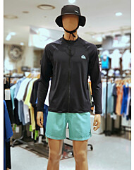 (9월특가상품) 퀵실버 남성 루즈핏 집업 래쉬가드 (QE21RZ179-BLK)