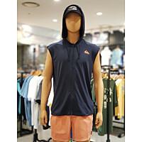 퀵실버 남성 민소매 후디 집업 래쉬가드 (QE21RE169-DRK)