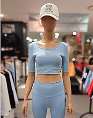 록시 여성 크롭 반팔티 래쉬가드 (RE21RE293-BHG)