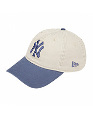 뉴에라 MLB 뉴욕 양키스 투 톤 베이직 언스트럭쳐 볼캡 스톤 14205786 FLNWEA1H35