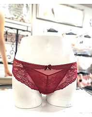 에블린 버건디홀리데이P 레이스팬티 EBWQE1C14P