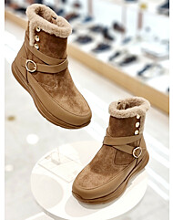 미셸 by 탠디 수입화 여성신발 4cm 경량 컴포트 퍼 앵클부츠 x23512