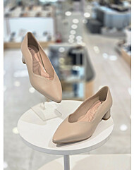 미셸 by 탠디 124212MA 여성신발 기본민자 V라인 4cm통굽 펌프스구두