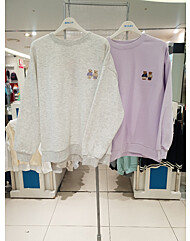 [에꼴리에]22D0491 트윈베어루즈핏맨투맨티