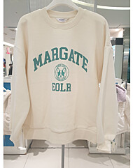 [에꼴리에]22D1458 BE후로킹 레터링 맨투맨티