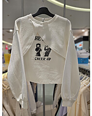 [에꼴리에]24OT759 WT빈티지 그래픽 댄스복 탑