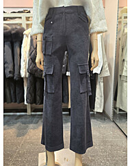 코듀로이 슬림 부츠컷 카고팬츠  EQ1WP-161