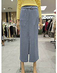 레터링 프린팅 포인트 롱스커트  EQ1CS-161