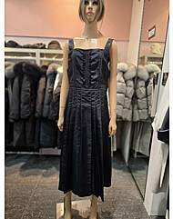 프릴 포인트 플리츠 주름 서스펜더 원피스  EQ4WO-061