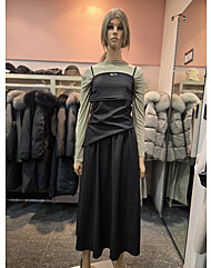 뷔스띠에 셋트 반폴라 원피스  ER4BX-013