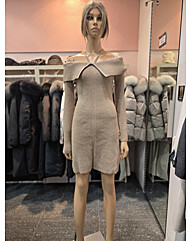 스트랩 포인트 미니 니트 원피스  EQ4KO-060