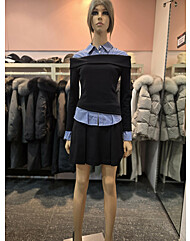 레이어드형 미니 셔츠형 원피스  EQ4WO-060