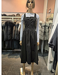 리본 스트랩 포인트 민소매 플레어 원피스  EQ4WO-161