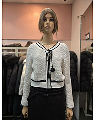 테슬장식 포인트 볼륨소매 티셔츠  EQ4CL-266