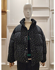 플라스틱아일랜드 플라워패턴코듀로이패딩점퍼 PR7XD501