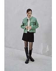 AP4WTA63 (핸디) 세일러 카라 크롭 코트