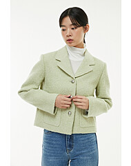 AP4WJA67 부클 싱글 카라 자켓