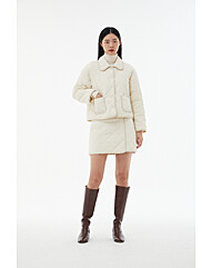 AP4WSA62  퀼팅  미니 스커트