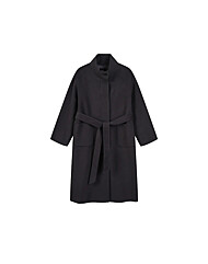 하이넥 벨티드 롱코트 AR4WTS73