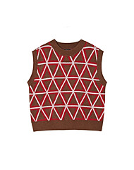 삼각패턴 오버핏 니트베스트 AQ4KVA24