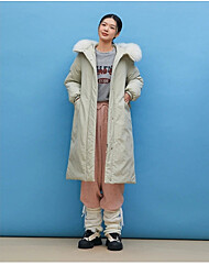 웰론 탈착 퍼 벨티드 롱패딩 AQ4PDA70