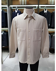 지오지아 코듀로이 원단 오버핏 아우터형 셔츠 ABE4WC3101 IV