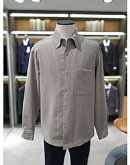 트윌 원단 오버핏 아우터형 셔츠 ABE4WC1301 BE