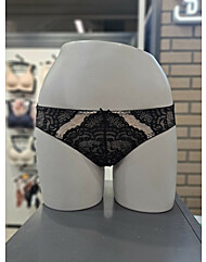 섹시쿠키 리비앙 블랙 햄팬티SCWPA701