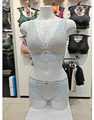 보디가드 에스까다 스카이블루 노와이어 브라렛팬티세트EHWBB301,EHWPB301