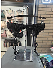 섹시쿠키 코르셋 블랙 레이스 가터벨트SCWPZA08