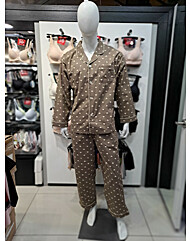 보디가드 예스 하트나염 러블리 브라운 남성파자마세트YSMNZ852