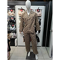 보디가드 예스 하트나염 러블리 브라운 남성파자마세트YSMNZ852