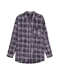 [버커루] 유니 블리치드 체크 셔츠 (B201SH030P)