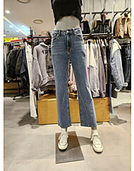 [버커루] 여성) 세미와이드 데님 팬츠 (B235Z0811P)