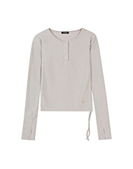 [버커루] 여성) 헨리넥 긴팔티셔츠 (B243TS500P)