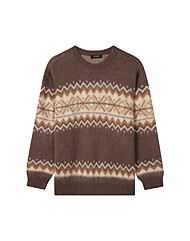 [버커루] 남성) 페어아일 니트 풀오버 (B244KT340P)