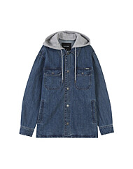 [버커루] 남성) 후드 탈부착 데님 셔켓 (B255DJ330P)