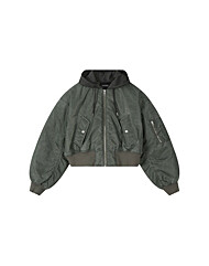 [버커루] 여성) 나일론 피그먼트 후드탈착 항공점퍼 (B251JP503P)