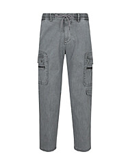 [버커루] 남성) 도비 면스판 가먼트다잉 카고팬츠 (B235PT220P)