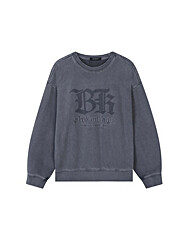 [버커루] 남성) 3단쭈리 그래픽 맨투맨티셔츠 (B243TS310P)