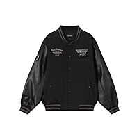 [버커루] 남성) PU배색 바시티 다운 점퍼 (B244DW440P)