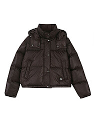 [버커루] 여성) 후드 탈부착 숏다운 점퍼 (B244DW740P1)