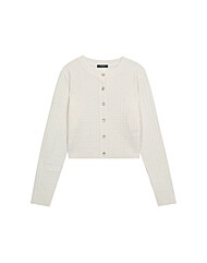 [버커루] 여성) 케이블조직 니트 가디건 (B244KC870P1)