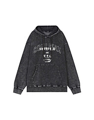 [버커루] 남성) 3단 쭈리 오버핏 워싱 아트웍 후드 티셔츠 (B251TS321)