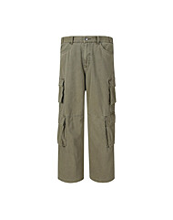 [버커루] 남성) 캔버스 가먼트다잉 멀티 카고 팬츠 (B251PT260P)