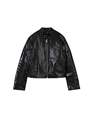 [버커루] 여성) 인조가죽 라이더 자켓 (B251LI601P)