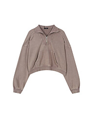 [버커루] 여성) 다잉 반집업 맨투맨 티셔츠 (B254TS530P)