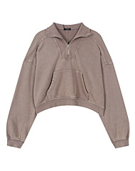 [버커루] 여성) 다잉 반집업 맨투맨 티셔츠 (B254TS530P)