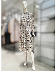 SI밴딩 잔꽃패턴 벨벳 원피스 SFOAY2532
